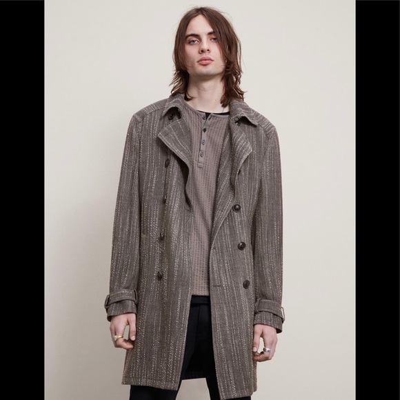 John Varvatos Collection Textured Trench coat. Size 48 Eu. USA 38 - Picture 1 of 12
